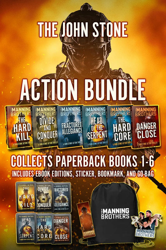 The John Stone Go Bag Bundle: 6 paperback books + ebooks