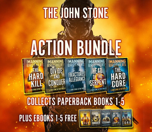 The John Stone Action Pack: 5 paperback books + ebooks